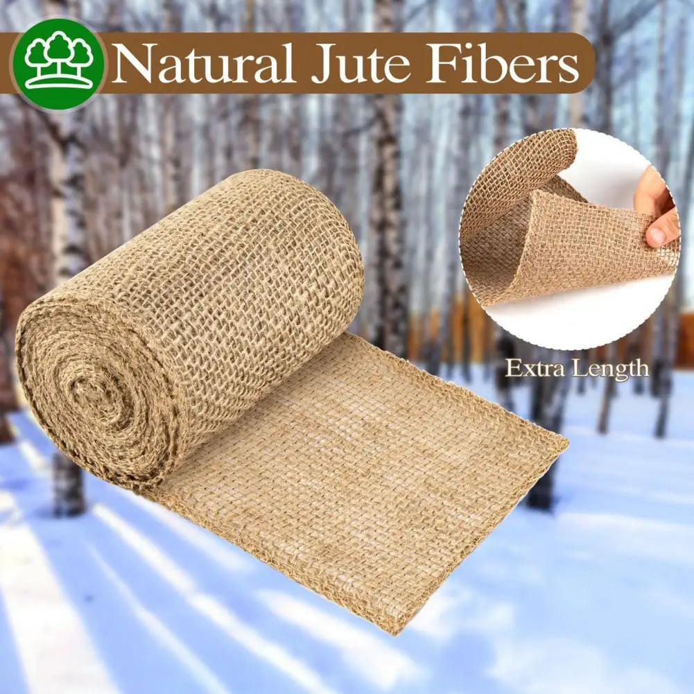 Winter Tree Protection Wrapping Arpillera Material 1 Rollo Cold Climate Exterior Garden Trunk Cover for Cold Weather