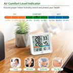 Wireless Indoor Outdoor Thermometer Hygrometer Digital Temperature Humidity Monitor With Remote Sensor Home Weather Station