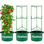 3/5/7Gallon Green Felt Plant Strong Grow Bags Gardening Aeration Planting Pot Container Maintain Humidity