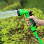 Garden Irrigation Water Pipe Sprinkler Head With 7-Function Nozzle Hose, Car Cleaning Spring Pipe, Plastic Hose Cleaning Tool