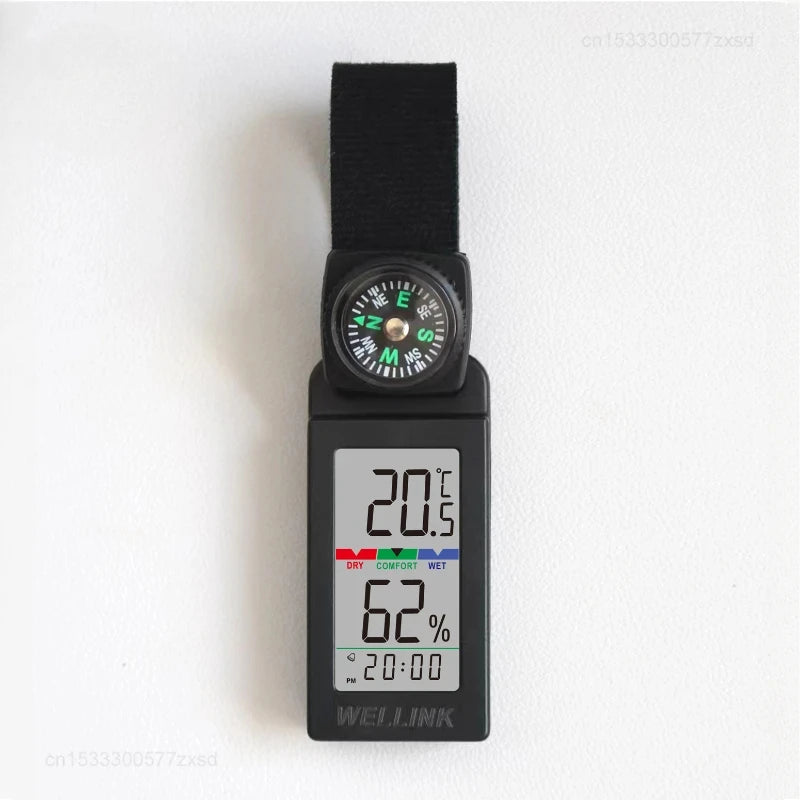 Thermometer Outdoor Temperature and Humidity Meter Camping Mountaineering Vehicle Sensor LCD Indoor Temperature Tools