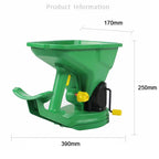 Gardening Seed Spreader Manual Seeder 1.5L Capacity  with 5 Gears Adjustable for Sowing Fertilizing Melting Snow for Garden Lawn