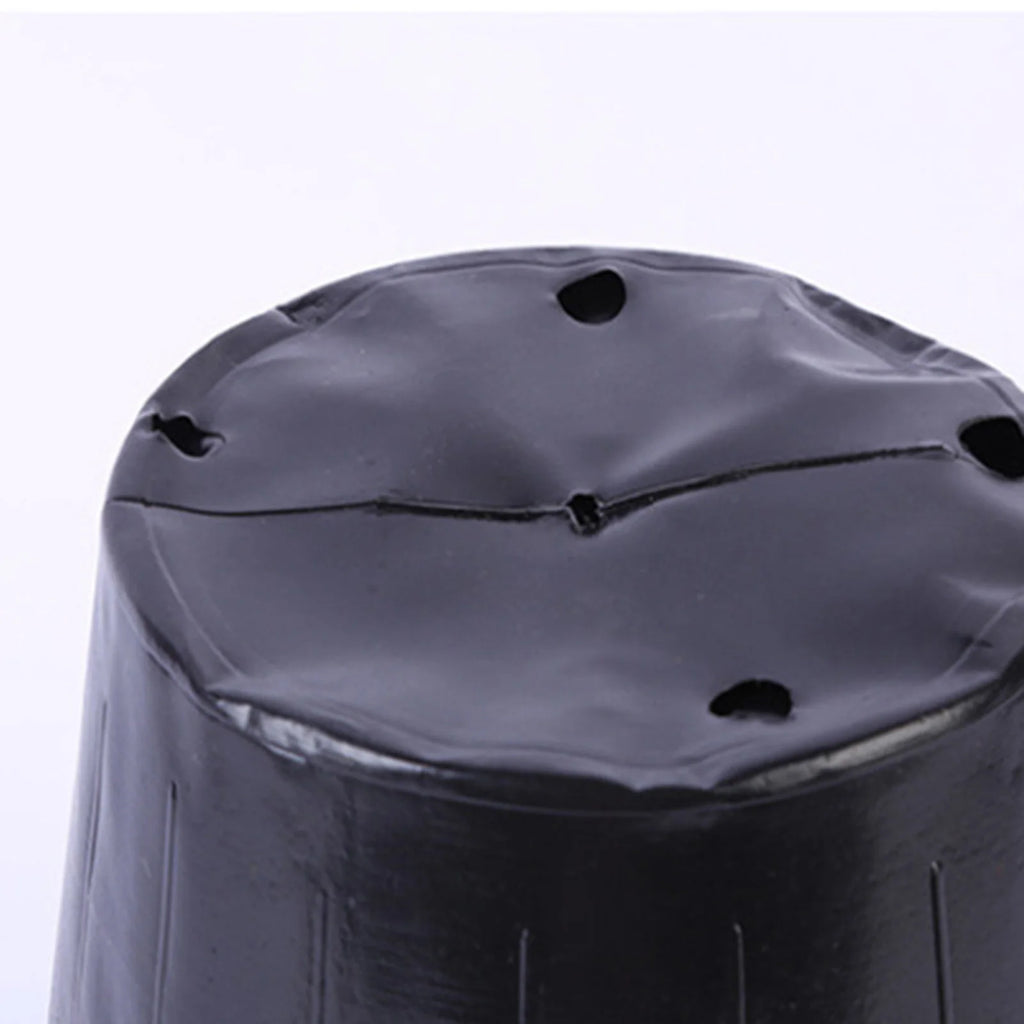50/100Pcs Plastic Seedlings Starter Pot Black Flexible Plastic Seedling Pots for Starting Seedlings Succulents Seedling Bag