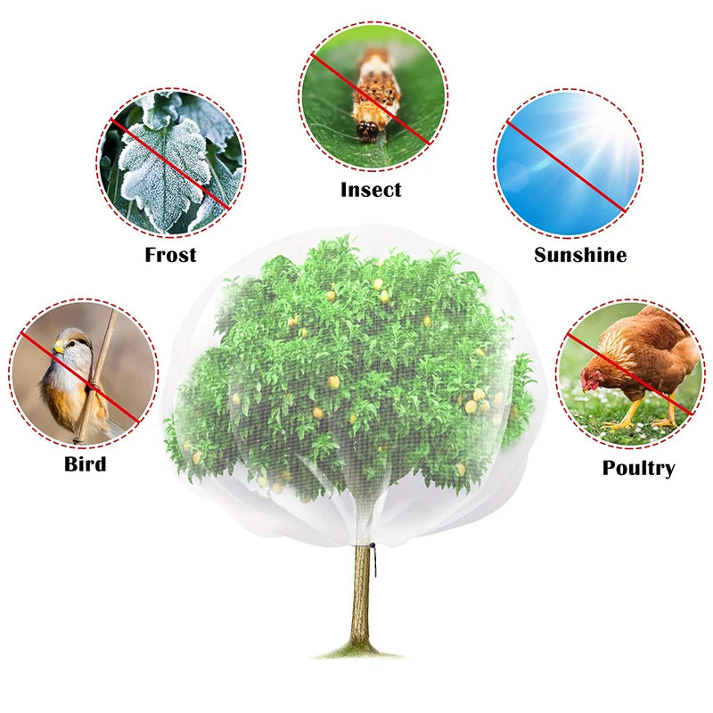 Fruit Tree Protective Cover Garden Fine Mesh Insect Netting Covers For Greenhouse Breathable Light Protect Vegetable Plants
