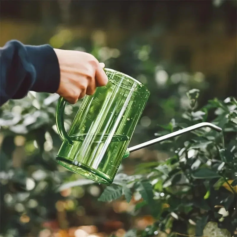 Garden Watering Can 1L Long Spout with Shovel, Indoor Outdoor Plant Flower Watering Pot