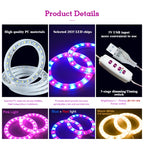 LED Ring Grow Lights Indoor Plants Full Spectrum Height Adjustable Plant Light for Indoor Plants 5V USB Growing Lamp