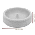 Bird Feeders for Outdoors | Round Small Stone Weatherproof Dish | Backyard Bird Feeder | for Water Pet Finch Parrots Watching