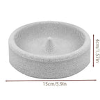 Bird Feeders for Outdoors | Round Small Stone Weatherproof Dish | Backyard Bird Feeder | for Water Pet Finch Parrots Watching