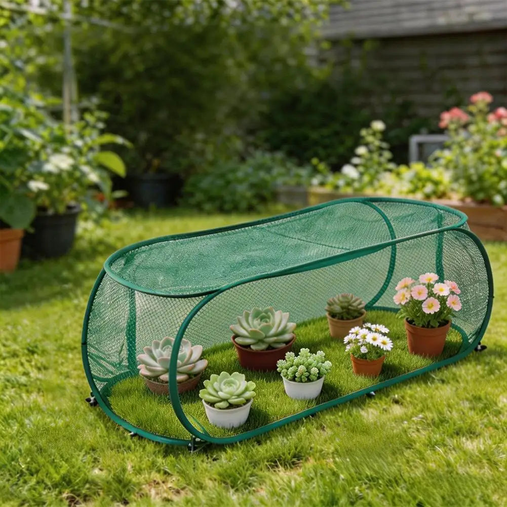 Breathable Garden Plant Shade Net Dome Cover Foldable Insect Bird Barrier Netting Protector For Vegetable Seedling Protection