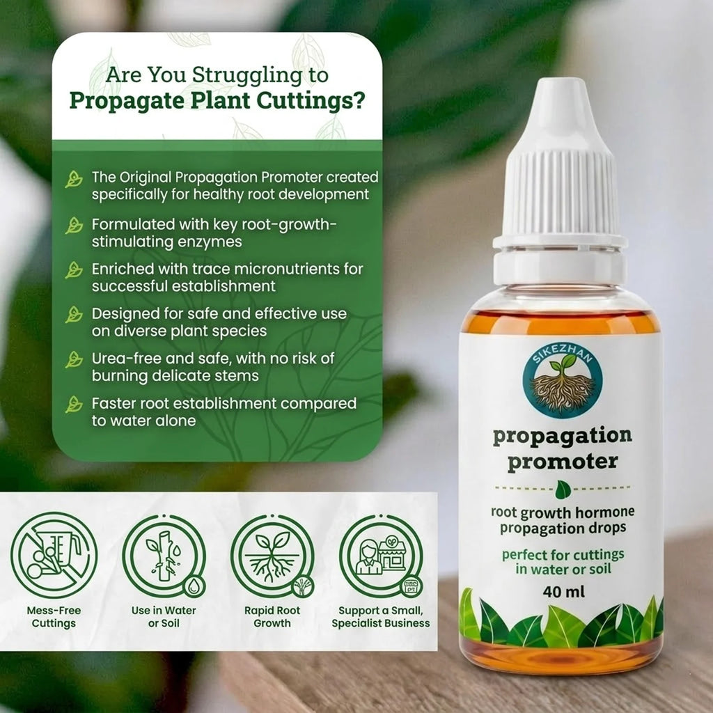 Liquid Plant Rooting Hormone Propagation Drops Root Growth Promoter Stimulator for Indoor Houseplants Water Soil Cuttings 40ml