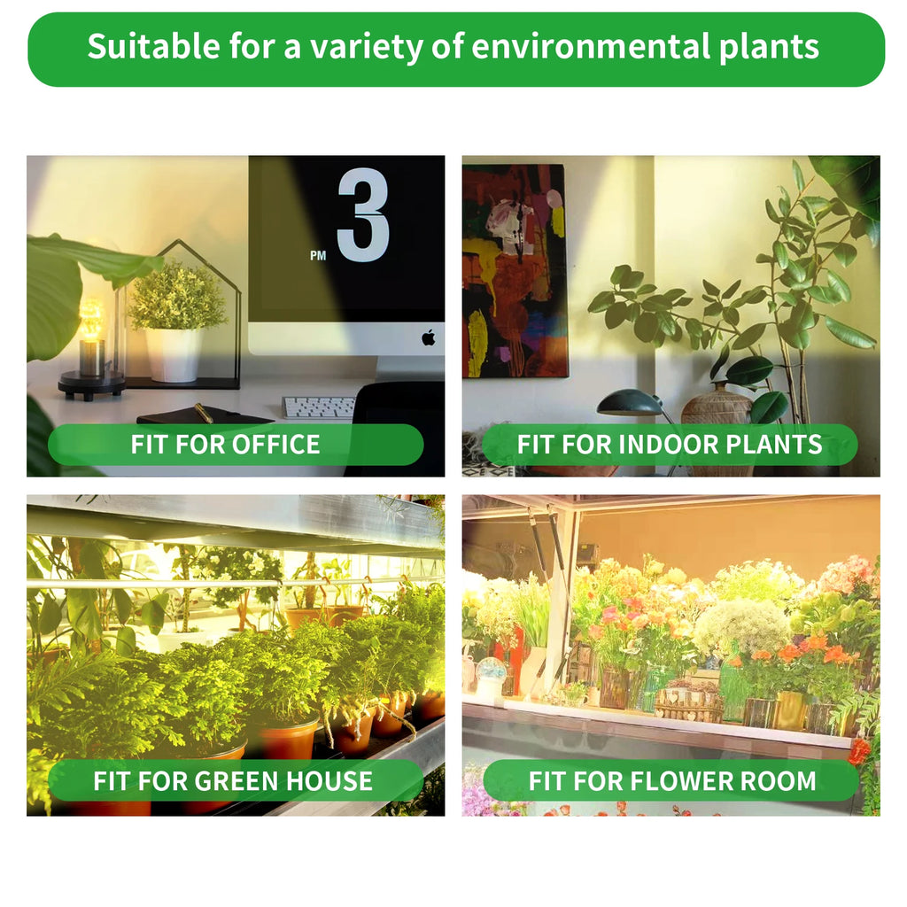 USB LED Plant Grow Light Indoor Garden 10 Dimmable Levels Grow Light Full Spectrum Timer Setting Hydroponic Greenhouse 3H/9H/12H