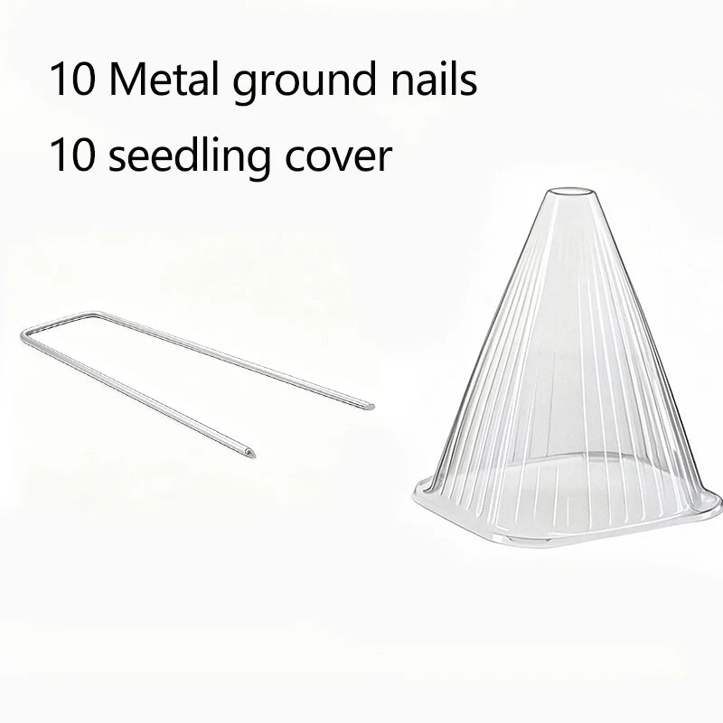 Plant Protection Collar, 20pcs - Transparent PET Material, Ideal for Vegetable Seedlings and Flower Growth, Four-season Care, Pr