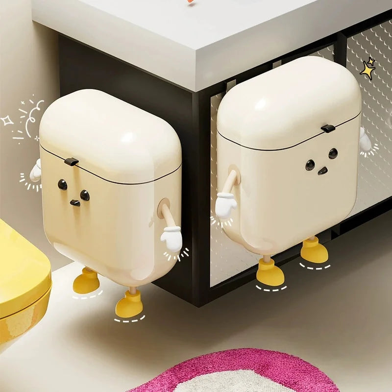 12L/9L DIY Compost Bin Kitchen for Countertop or Under Sink, Hanging Small Trash Can with Lid, Garbage Can for Cabinet Door