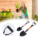 50cm Digging Shovel Mini Manganese Steel Shovels Trowel Waterproof Rustproof Garden Scoop Coated Surface for Camping Outdoor