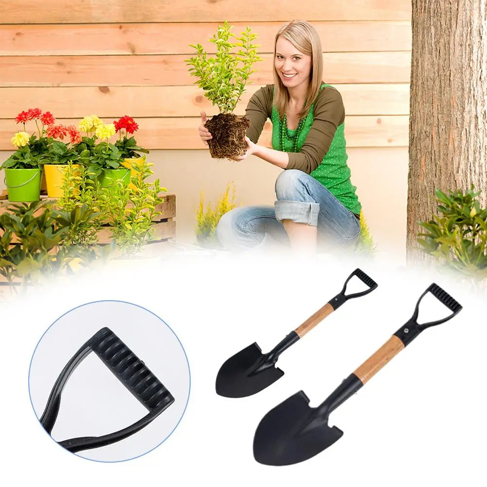 50cm Digging Shovel Mini Manganese Steel Shovels Trowel Waterproof Rustproof Garden Scoop Coated Surface for Camping Outdoor