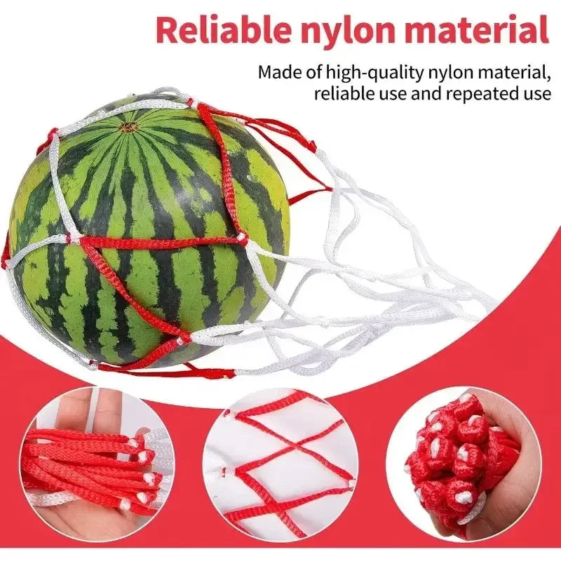 Watermelon Mesh Bag Hammock Reusable Melon Hanging Net Bag Fruit Harvest Trellis Hammock For Watermelon Pumpkin Cantaloupe