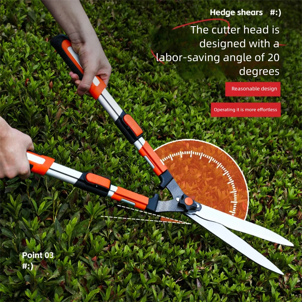 Extendable Pruning Shears Gardening, Lawn Care, Orchard Maintenance, Bonsai, Hedge Trimming Powerful Cutting for Home Use