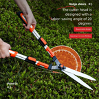 Extendable Pruning Shears Gardening, Lawn Care, Orchard Maintenance, Bonsai, Hedge Trimming Powerful Cutting for Home Use