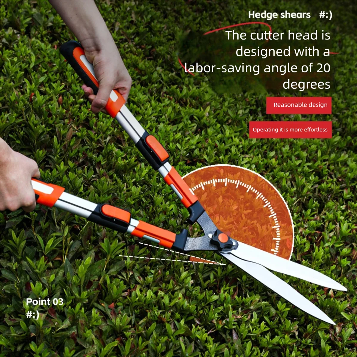 Extendable Pruning Shears Gardening, Lawn Care, Orchard Maintenance, Bonsai, Hedge Trimming Powerful Cutting for Home Use