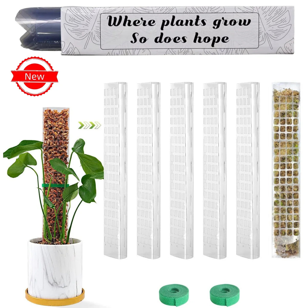 Plants Moss Pole Garden Subject Flower Plant Climbers Bonsai Accessories Pots Tutors ,for Planters Plants Growth Holder Support