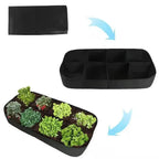 Garden Planting Bag Multi-gird Felt Growing Bag Rectangle Planting Nursery Pot Vegetable Tomato Potato Planting Container Plant
