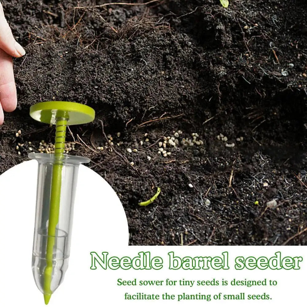 Mini Sower Hand-held Garden Sowing Supplies Sowing Tool Seeds Syringe Sower Manual Seed Spreader Vegetable Herb Planter Seeder