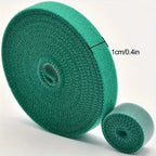 10m Reusable Nylon Plant Ties Green Garden Plant Bandage Cable Ties Self Adhesive Plant Fastener Tape for Plants Garden Home
