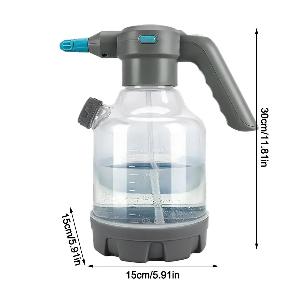 New 3L Electric Watering Can Rechargeable Adjustable Nozzle Gardening Sprayer Non-Slip Handle Watering Kettle