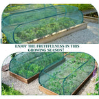 Breathable Garden Plant Shade Net Dome Cover Foldable Insect Bird Barrier Netting Protector For Vegetable Seedling Protection