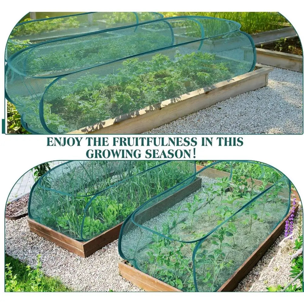Breathable Garden Plant Shade Net Dome Cover Foldable Insect Bird Barrier Netting Protector For Vegetable Seedling Protection