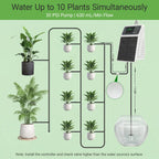Upgraded Solar Drip Irrigation System Automatic Watering Plants Supplies for Home and Garden Balcony Greenhouse Hanging Plants