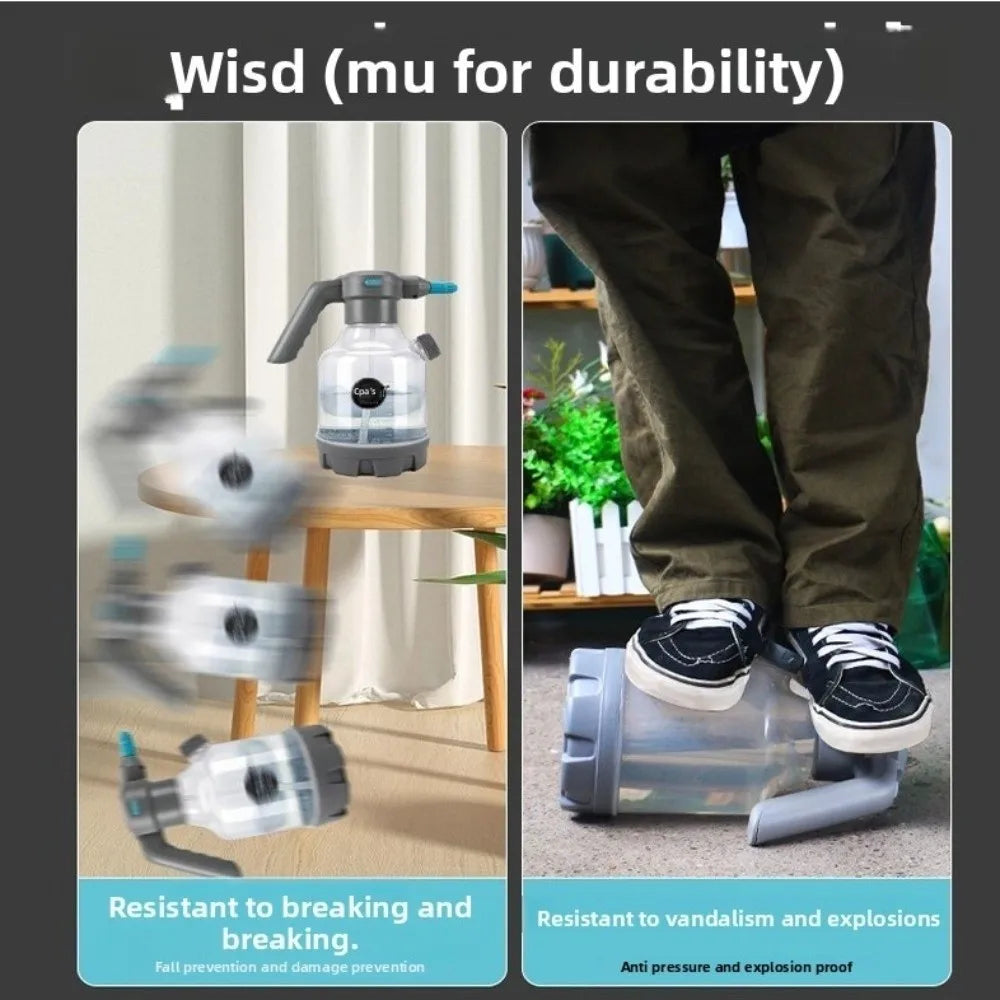 New 3L Electric Watering Can Rechargeable Adjustable Nozzle Gardening Sprayer Non-Slip Handle Watering Kettle