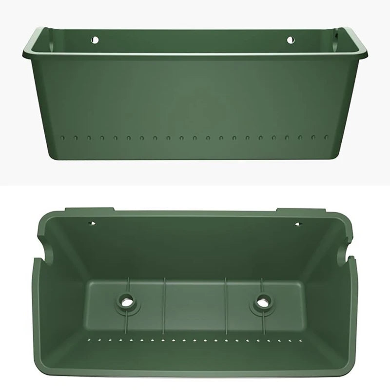1PC Hanging Garden Plant Wall Flower Pot Container Wall Hanging Vertical Green wall-mounted Plastic Planting Box Home Decor