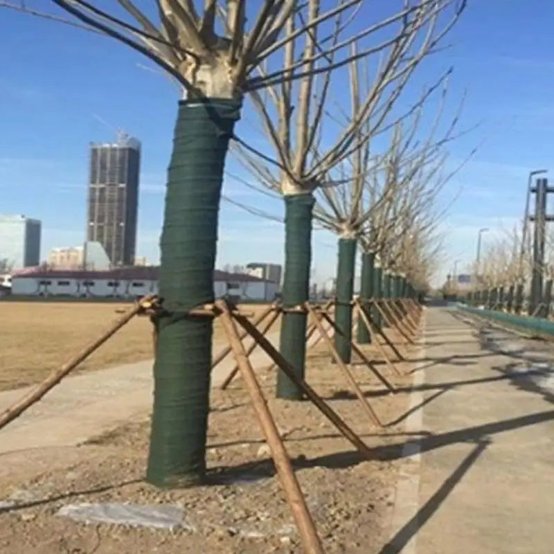 ●Tree Protector Wrap For Winter Freeze Protection- Breathable Trunk Bark Guard Away From Deer Animal,For Shrub Young Tree Plants