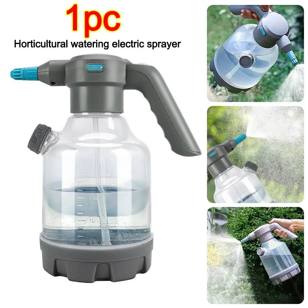 New 3L Electric Watering Can Rechargeable Adjustable Nozzle Gardening Sprayer Non-Slip Handle Watering Kettle