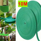 10m Reusable Nylon Plant Ties Green Garden Plant Bandage Cable Ties Self Adhesive Plant Fastener Tape for Plants Garden Home