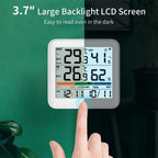 Wireless Indoor Outdoor Thermometer Hygrometer Digital Temperature Humidity Monitor With Remote Sensor Home Weather Station