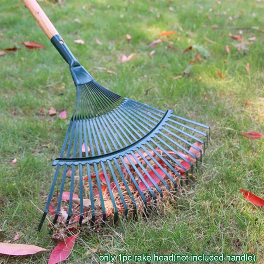 1Pc for Gardeners Grass Farming Rake Durable 22-Tooth Garden Rake Garden Leaf Rake Iron Potting Landscapers Reliable Tools