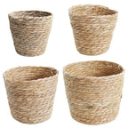 1Pcs Mini/S/M/L Grass Woven Flowerpot For Garden Terraces Small Plant Flower Basket Seedling Containers Planter Basket