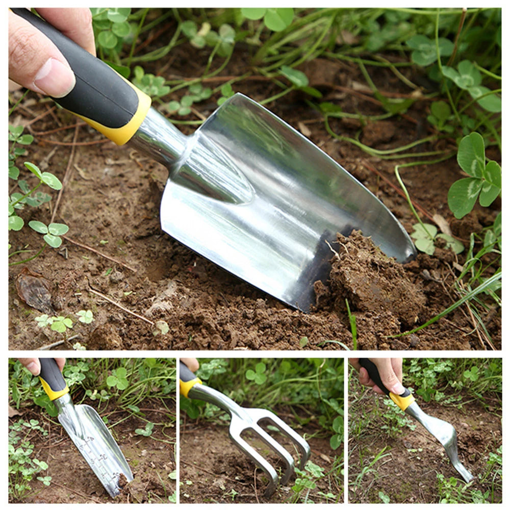 Garden Tool Hand Trowel Rake Cultivator Weeder Tools With Ergonomic Handle Garden Lawn Farmland Transplant Gardening Bonsai Tool
