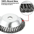 Steel Wire Weeding Garden Weed Wheel Tools Rust Removal Twisted Wire Steel Wire Grass Trimmer Head Weed Mower Accessories
