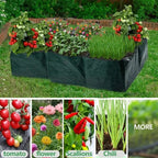 4/6/8 Grids Grow Bag Plant Garden Planter Vegetable Flower Nursery Pot Flowerpot Round Cultivation Growth Container Outdoor ﻿