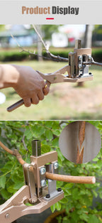 Garden Pruning Shears V-Cut Grafting Shears Pruner Scissors Cutting Tool For Grafting Fruit Tree Nursery Tool Cut Depth 2.5cm