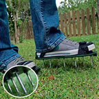 30cm Gardening Walking Garden Yard Grass Cultivator Scarification Aerator Nail Shoes Multi-functional Practical Durable Tools