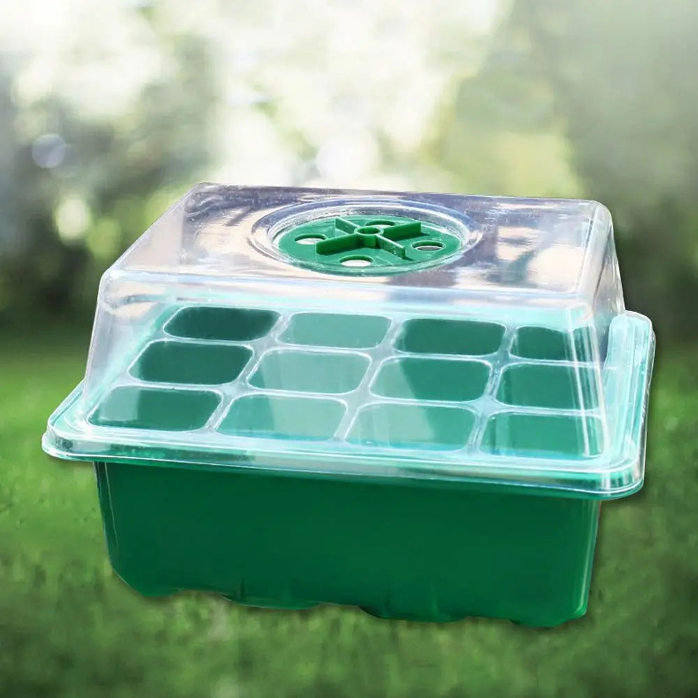 6/12Grids Seed Starter Tray with Ventilation Hole Seeds Growing Cultivation Planting Box Mini Greenhouse Plant Starter Kit