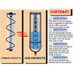 Outdoor Garden Rain Gauge Freeze Proof rain Gauge Outdoor Best Rated For Garden Deck Lawn with Large Numbers Adjustable Height