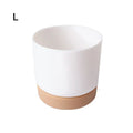Round Cactus Succulent Plants Garden Supply Self Watering Flower Pot With Drainage Hole Flower Containers Indoor Orchid Pots