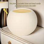 Indoor Outdoor Round Flower Pots, Lightweight Unbreakable Plastic Planters for Garden,  Balcony & Home Flower Planting