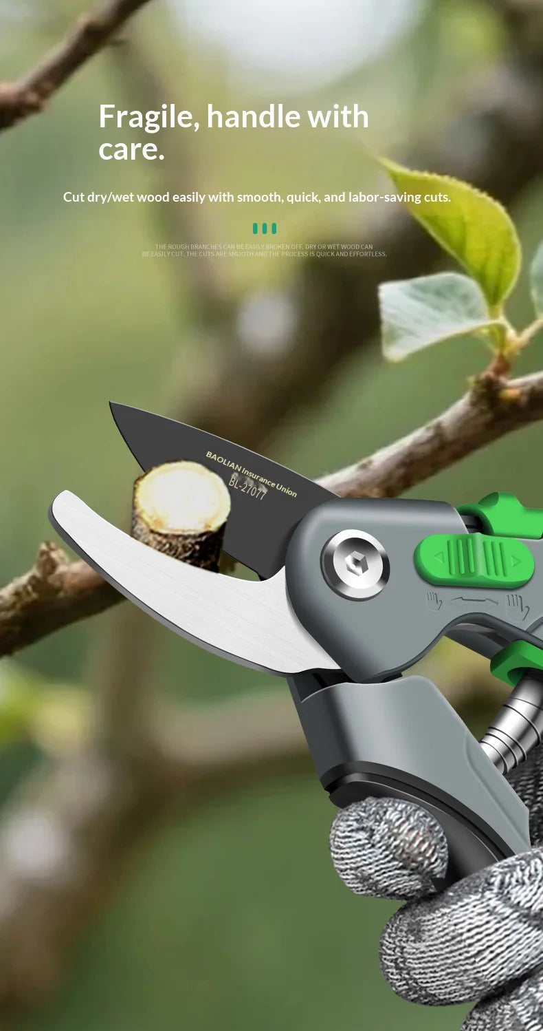 Garden Pruning Tool Set - Plant Trim Pruner Cut Secateur Shrub Scissor Branch Shear Orchard Pruning Shears for Horticulture