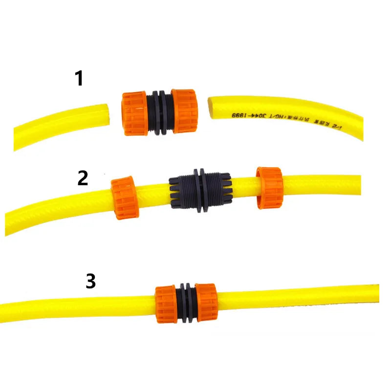 Garden Hose Connector 1/2' 3/4' 1' Inch Pipe Coupler Stop Water Connector 12mm 19mm 25mm Hose Bore Repair Joint Irrigation